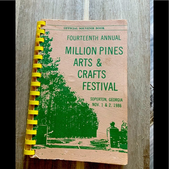Other - Vintage 14th Million Pines Arts & Crafts Festival souvenir cook book 1986